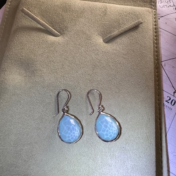 Ippolita Rock Candy sterling MOP light green drop pierced earrings - Picture 6 of 10